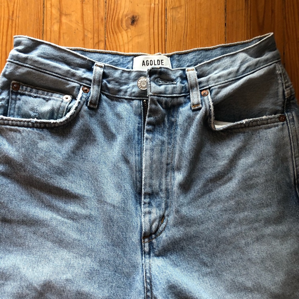 Agolde waist high rise kick